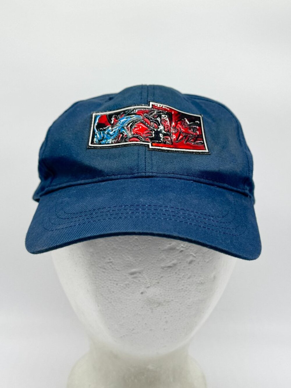 Vintage Yu-Gi-Oh! It's Time to Duel Strapback Hat Blue 1996 90s Anime